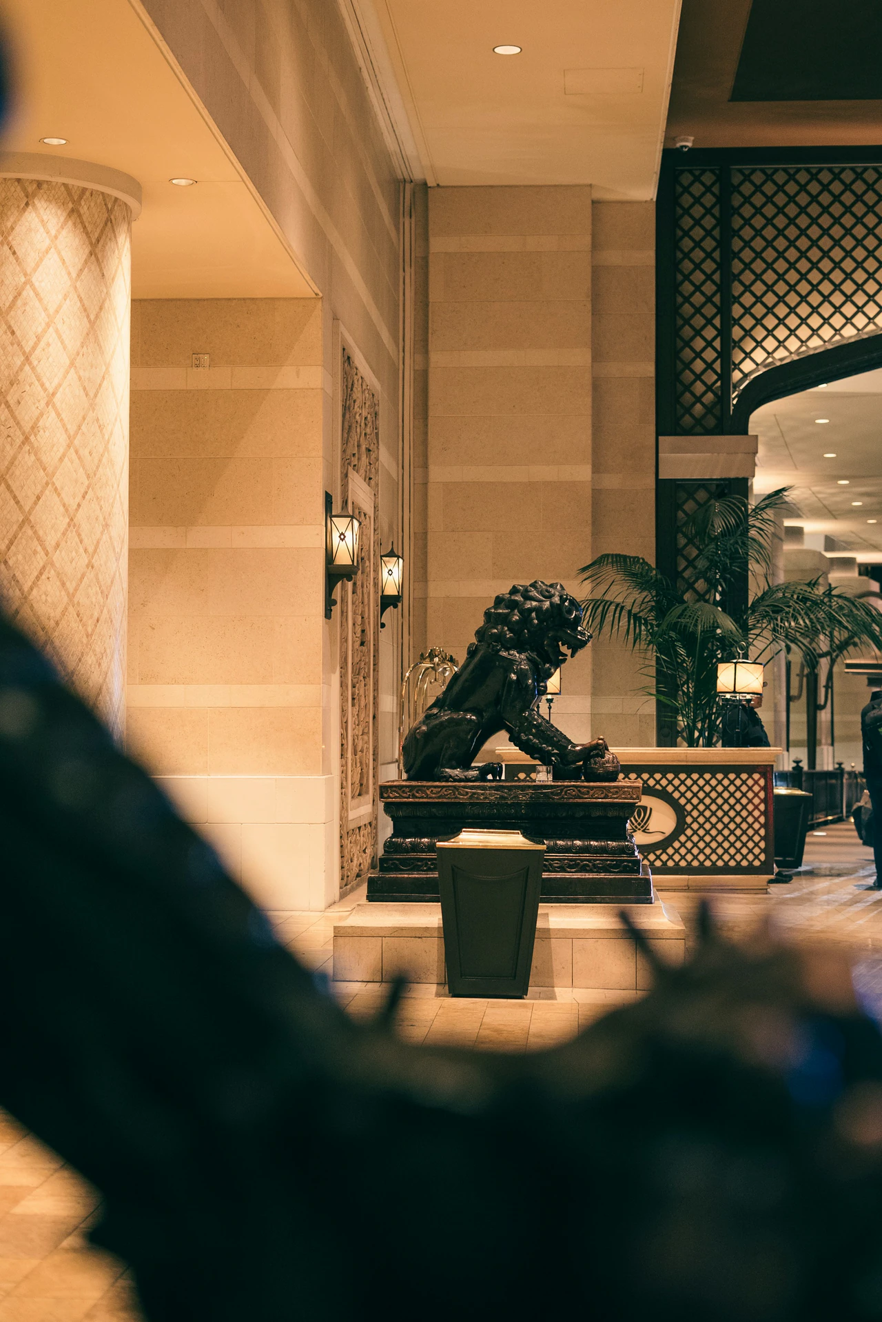 Private hospitality and concierge service environment.